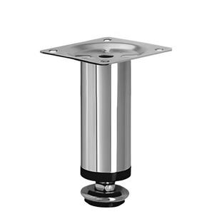 Picior reglabil pentru mobilier, finisaj crom lucios GT, H: 100 mm imagine