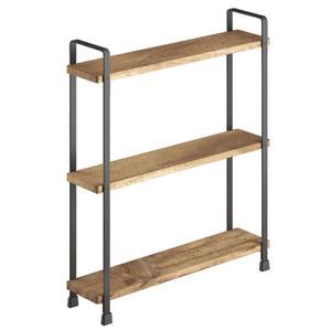 Raft York cu 3 etaje din lemn de acacia, 34x8x38 cm imagine