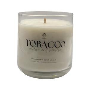 Lumanare Din Ceara De Soia, Tobacco, Amber & Vanilla/tutun, Ambră & Vanilie, 180g imagine