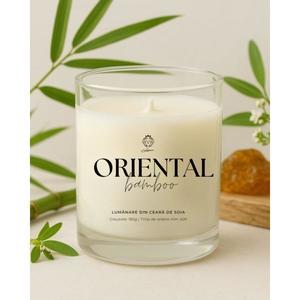 Lumânare din ceara de soia, aroma Oriental Bamboo/bambus Oriental, 180g imagine