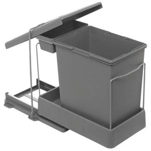 Cos de gunoi incorporabil Pelikan 21500A, cu extragere automata, cu un recipient de 20 L si unul de 1 L, antracit imagine