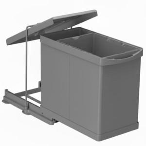 Cos de gunoi incorporabil Pelikan 21100A, cu extragere automata, cu un recipient de 20 L si una de 1 L, antracit imagine