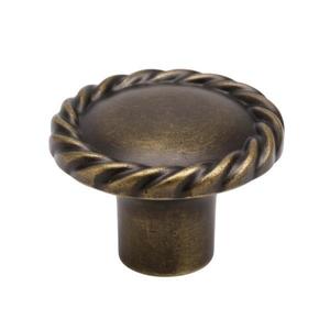 Buton pentru mobila Rope, finisaj alama antichizata, D: 30 mm imagine