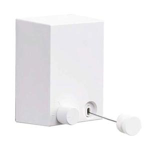 Uscator rufe retractabil, Otel inoxidabil, Alb imagine