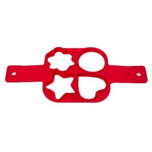 Forma patrata din silicon alimentar pentru gatit oua si clatite in forma de inima/stea/cerc/floare, MyStyle imagine