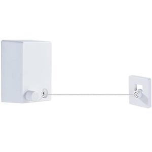 Sfoara de rufe retractabila, Inox / ABS, Design anti-cadere, 4.2 m, Alb/Gri imagine