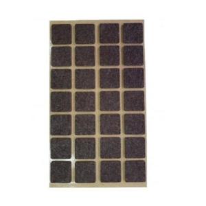 Protectie pasla autoadeziva pentru pardoseala, dreptunghiulara 20 x 20 mm, maro, set 28 buc imagine