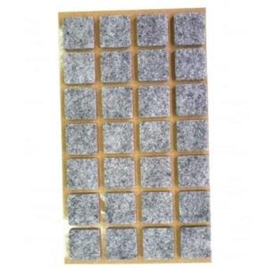 Protectie pasla autoadeziva pentru pardoseala, dreptunghiulara 20 x 20 mm, gri, set 28 buc imagine