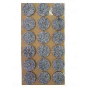 Protectie pasla autoadeziva pentru pardoseala, rotunda D 25 mm, gri, set 18 buc imagine