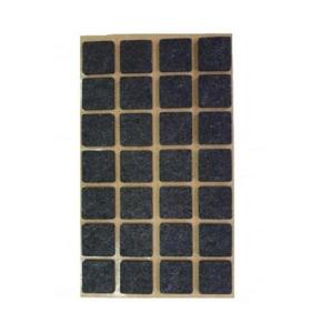 Protectie pasla autoadeziva pentru pardoseala, dreptunghiulara 20 x 20 mm, neagra, set 28 buc imagine