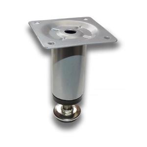 Picior metalic cilindric pentru mobilier H: 100 mm, Ø30 mm, finisaj aluminiu imagine