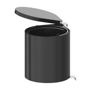 Cos de gunoi 10 L antracit, cu capac automat, incorporabil in dulap de bucatarie imagine