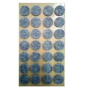 Protectie pasla autoadeziva pentru pardoseala, rotunda D 20 mm, gri, set 28 buc imagine