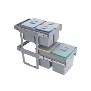 Cos de gunoi Tandem Short incorporabil, colectare selectiva, cu 5 compartimente imagine