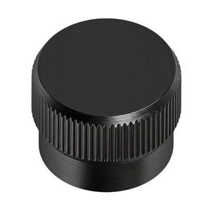 Buton pentru mobila Brooklyn Big, finisaj negru periat, D: 40 mm imagine