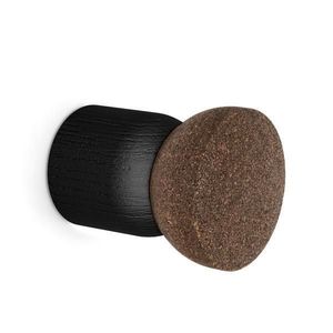 Agatatoare cuier Piece, finisaj negru mat lacuit/pluta, 48x64 mm imagine