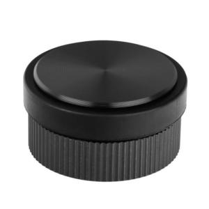 Opritor pentru usa Brooklyn, finisaj negru titan, 62x33 mm imagine