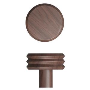 Agatatoare cuier Pulse, finisaj nuc, 90x62 mm imagine