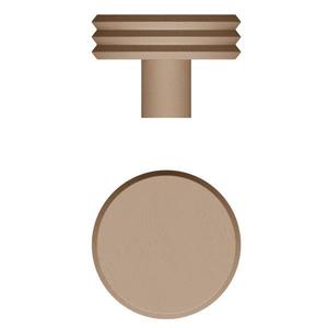 Agatatoare cuier Pulse Color, finisaj maro ceramic, 92x62 mm imagine