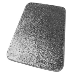 Covoras baie antiderapant Ibisco, model cu umbre, gri, 50x80 cm imagine