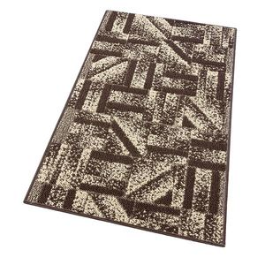 Covoras universal Viola, model forme geometrice, maro, 50x115 cm imagine