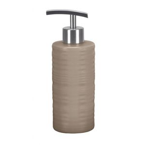 Dozator sapun lichid bej inchis, ceramica, capacitate 300 ml, Sahara, Kleine Wolke imagine