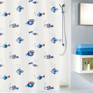 Perdea dus model pesti, multicolor, plastic ecologic, Freddy, Kleine Wolke, 180x200cm imagine