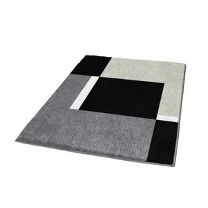 Covoras baie model forme geometrice, gri, dreptunghiular, 100% poliacril, Dakota, Kleine Wolke, 60x90cm imagine