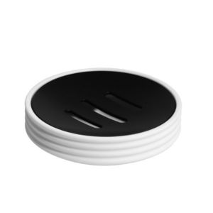 Savoniera alb cu negru, cauciuc, Tara Rubber imagine