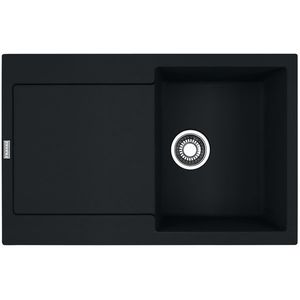 Chiuveta bucatarie Franke Maris MRG 611 reversibila 780x500mm tehnologie Sanitized fragranite Matte Black imagine
