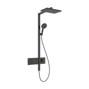 Coloana de dus Hansgrohe Raindance Alive Q 210x340 1jet EcoSmart cu baterie termostatata ShowerSelect Comfort negru periat imagine