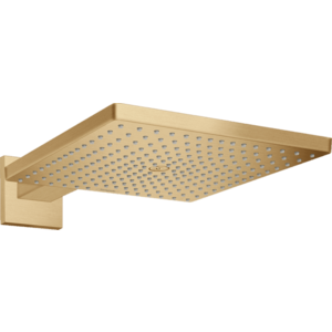 Palarie de dus Hansgrohe Raindance E 300 1jet EcoSmart cu brat de dus de perete 39cm bronz periat imagine