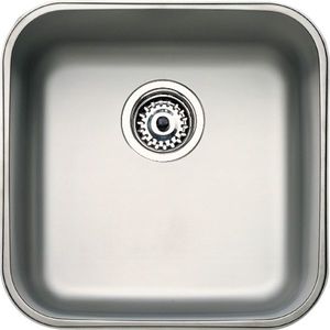 Chiuveta bucatarie Teka BE 40.40 cu 1 cuva 424x424mm ventil pop-up montare sub blat inox imagine