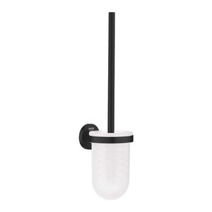 Perie wc su suport de perete Grohe Essentials matte black imagine
