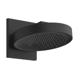 Palarie de dus Hansgrohe Rainfinity 250 1jet EcoSmart cu placa de conectare la perete negru mat imagine