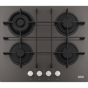 Plita gaz incorporabila Franke Maris FHMA 604 3G DC SG C cu 4 arzatoare 60cm gratare fonta Slate Grey imagine