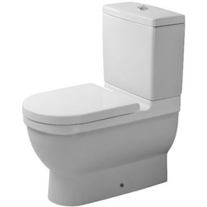 Set vas wc Duravit Starck 3 back-to-wall cu rezervor asezat si capac inchidere lenta alb imagine