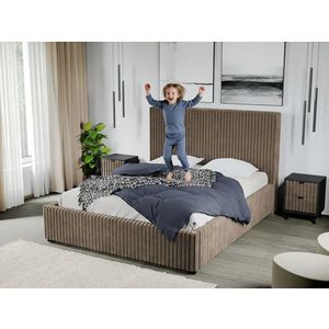 Pat Tapitat Reno cu somiera fixa Bej - Tilia 17 140x200 imagine