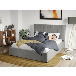 Pat Tapitat Adam cu somiera fixa Gri - Falcone 21 140x200 imagine