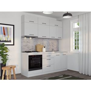 Set Mobila Bucatarie Alba BS Configuratia 1 imagine