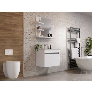 Set Masca Baie Suspendata + Chiuveta 650 + Oglinda 650 Albio imagine