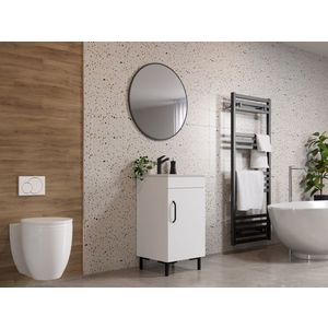 Set Masca Baie + Chiuveta 450 + Oglinda Rotunda Albio imagine