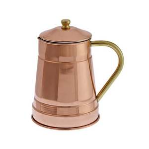 Carafa 1, 5 Litri, Ibric Cupru Ceai, Cafea, Vin, Tuica Fiarta Cu Capac imagine