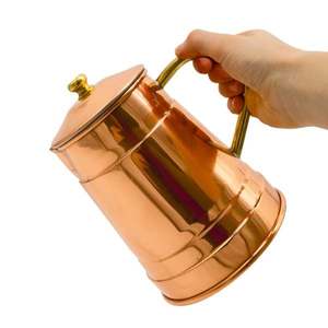 Carafa 2, 5 Litri, Ibric Cupru Ceai, Cafea, Vin, Tuica Fiarta, Cu Capac imagine