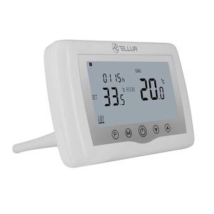 Termostat inteligent pentru centrala pe gaz Tellur, Wi-Fi, LCD 3.7 inch, Control aplicatie imagine