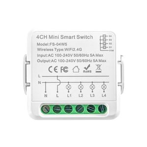 Releu LUXION 4 Canale cu Timer, Wi-Fi, Control Aplicatie imagine