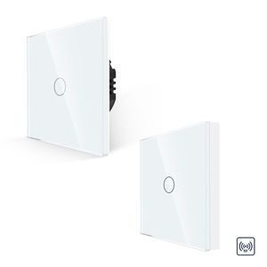 Pachet Intrerupator Simplu RF433 + Telecomanda 1 Canal RF433 cu Touch Din Sticla LUXION imagine