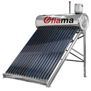 Panou solar nepresurizat FIAMA pentru producere apa calda, cu rezervor inox, 180 litri, 18 tuburi vidate si vas flotor 5 litri imagine