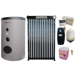 Pachet sistem solar presurizat, Panou Fornello 15 Tuburi Heat Pipe, Boiler Fornello Optima EV 6/4 S2, 160 Litri, Controller, Vas expansiune, Grup pompare, Aerisitor, Antigel imagine