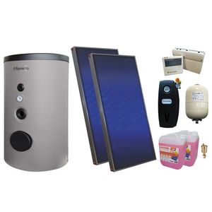 Pachet sistem solar presurizat, 2 x Panou Sunsystem PК SL FP 2.0, Boiler Fornello Optima EV 6/4 S2, 160 Litri, Controller, Vas expansiune, Grup pompare, Aerisitor, Antigel imagine